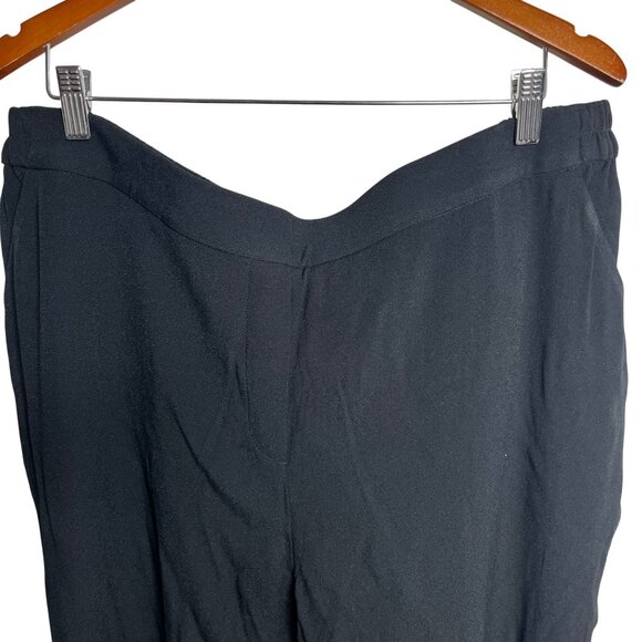 Halogen Dress Pants Womens 20 Black Straight Taylor Fit Mid Rise Pockets - Picture 6 of 8